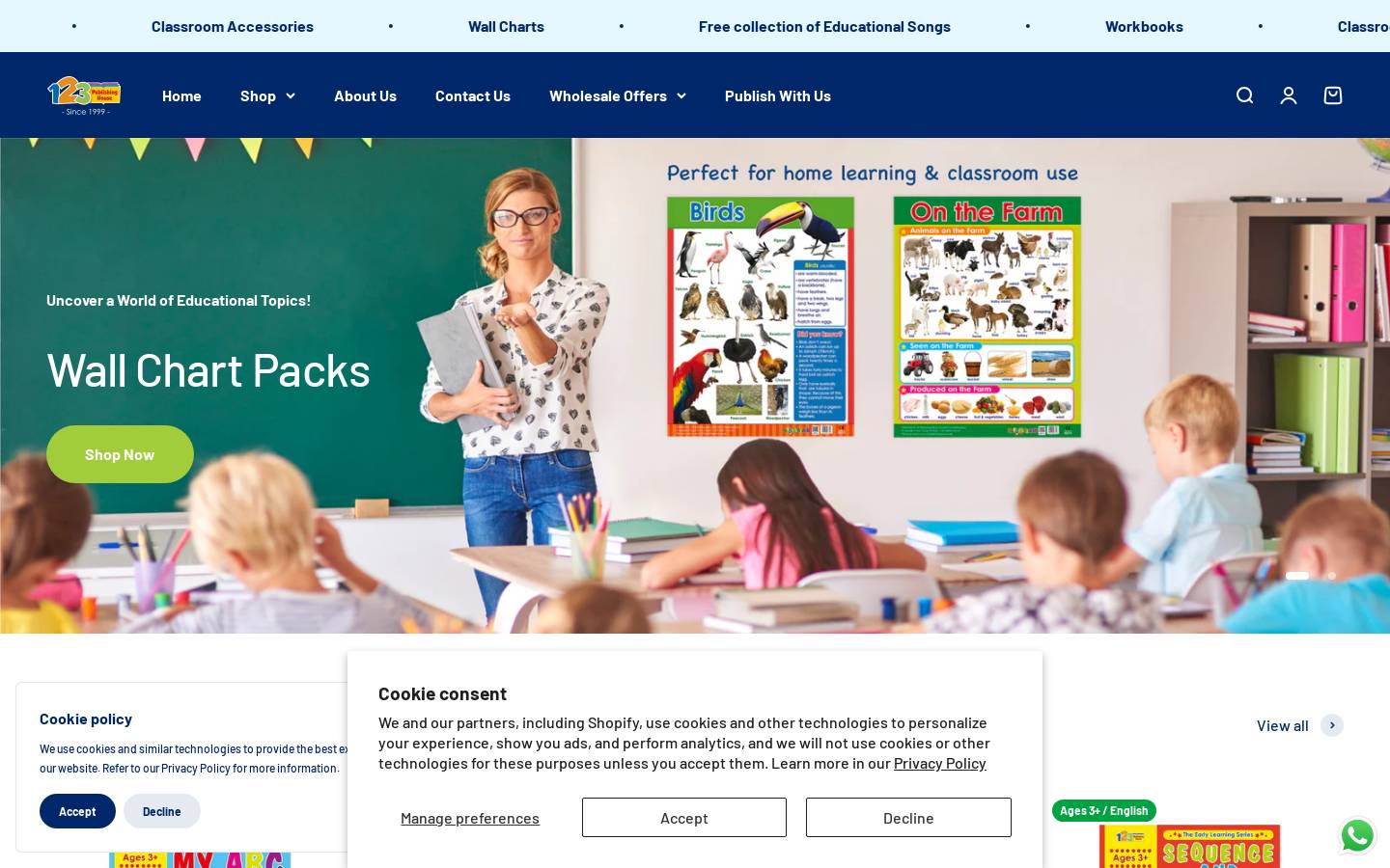 123publishinghouse.co.uk homepage screenshot