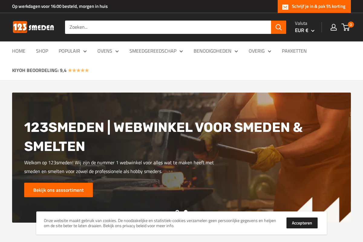 123smeden.nl homepage screenshot