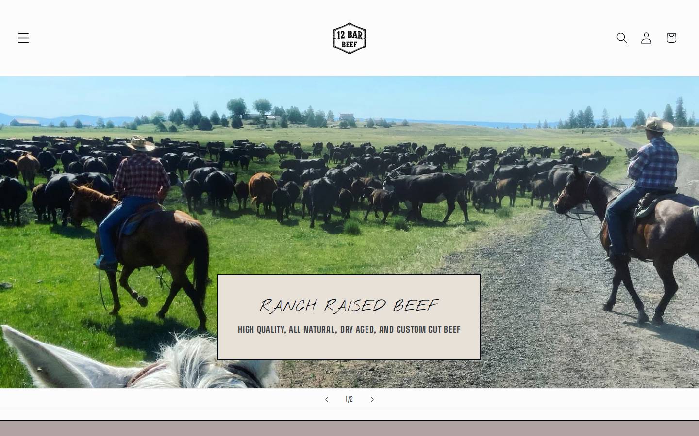 12barbeef.com homepage screenshot
