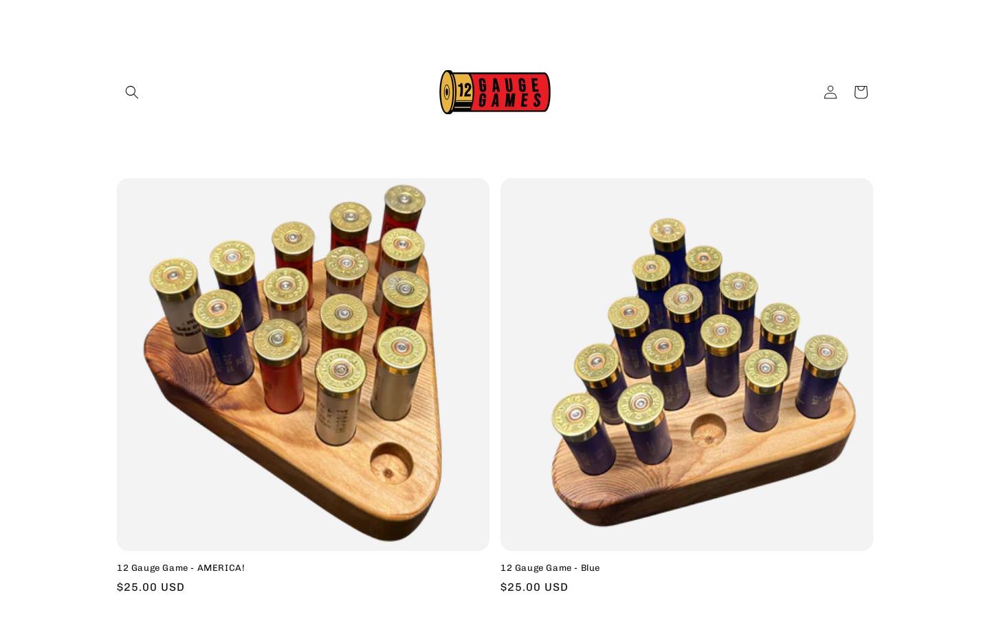12gaugegames.com homepage screenshot