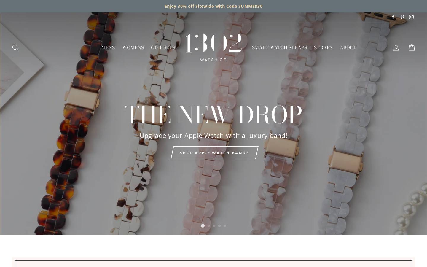 1302watchco.com homepage screenshot