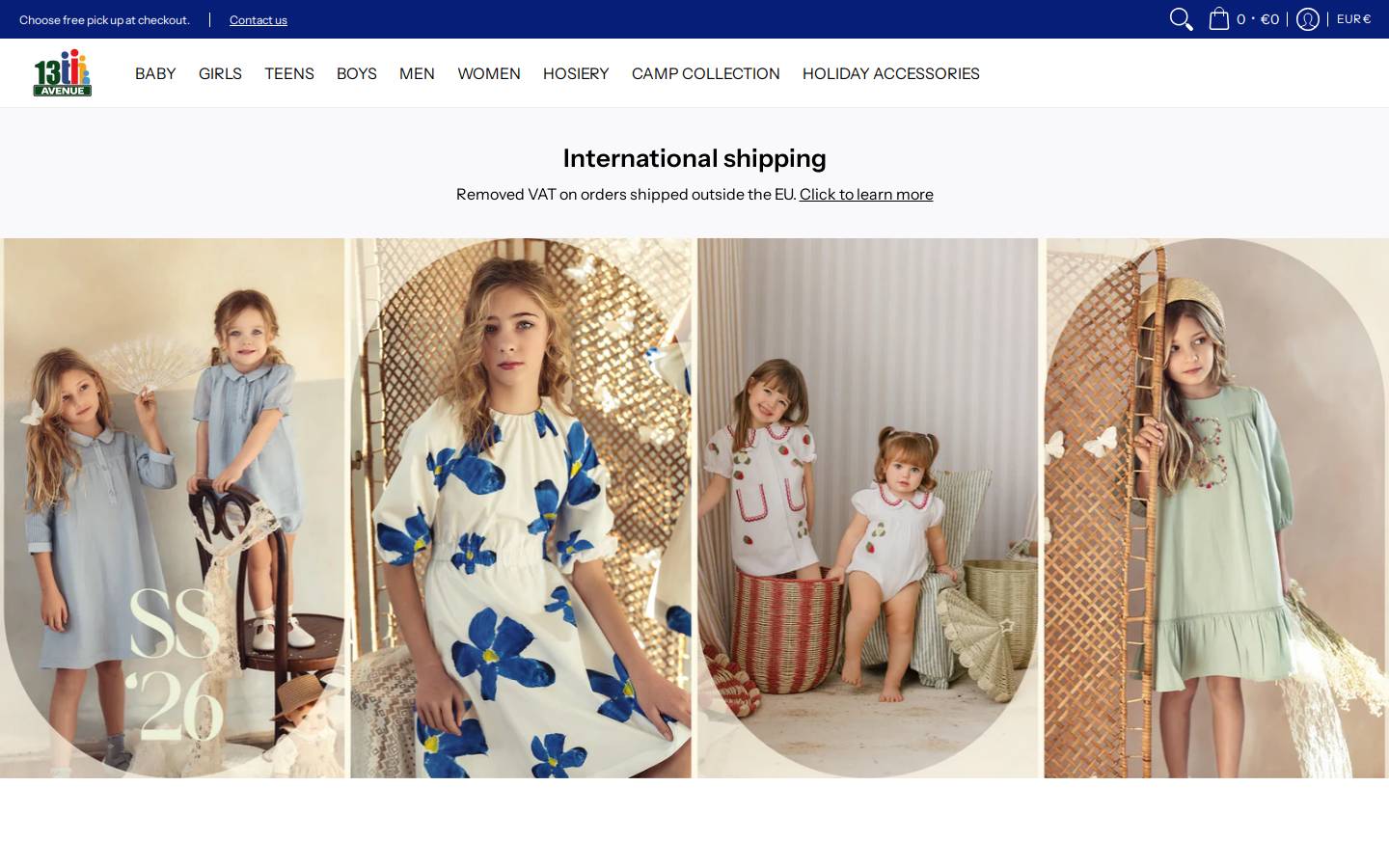 13thavenue.eu homepage screenshot