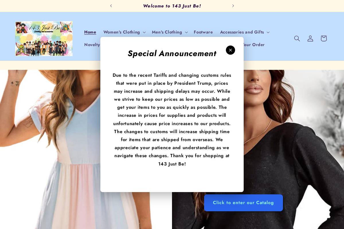 143justbe.com homepage screenshot