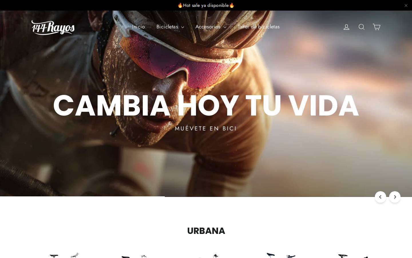 144rayosbikes.com homepage screenshot