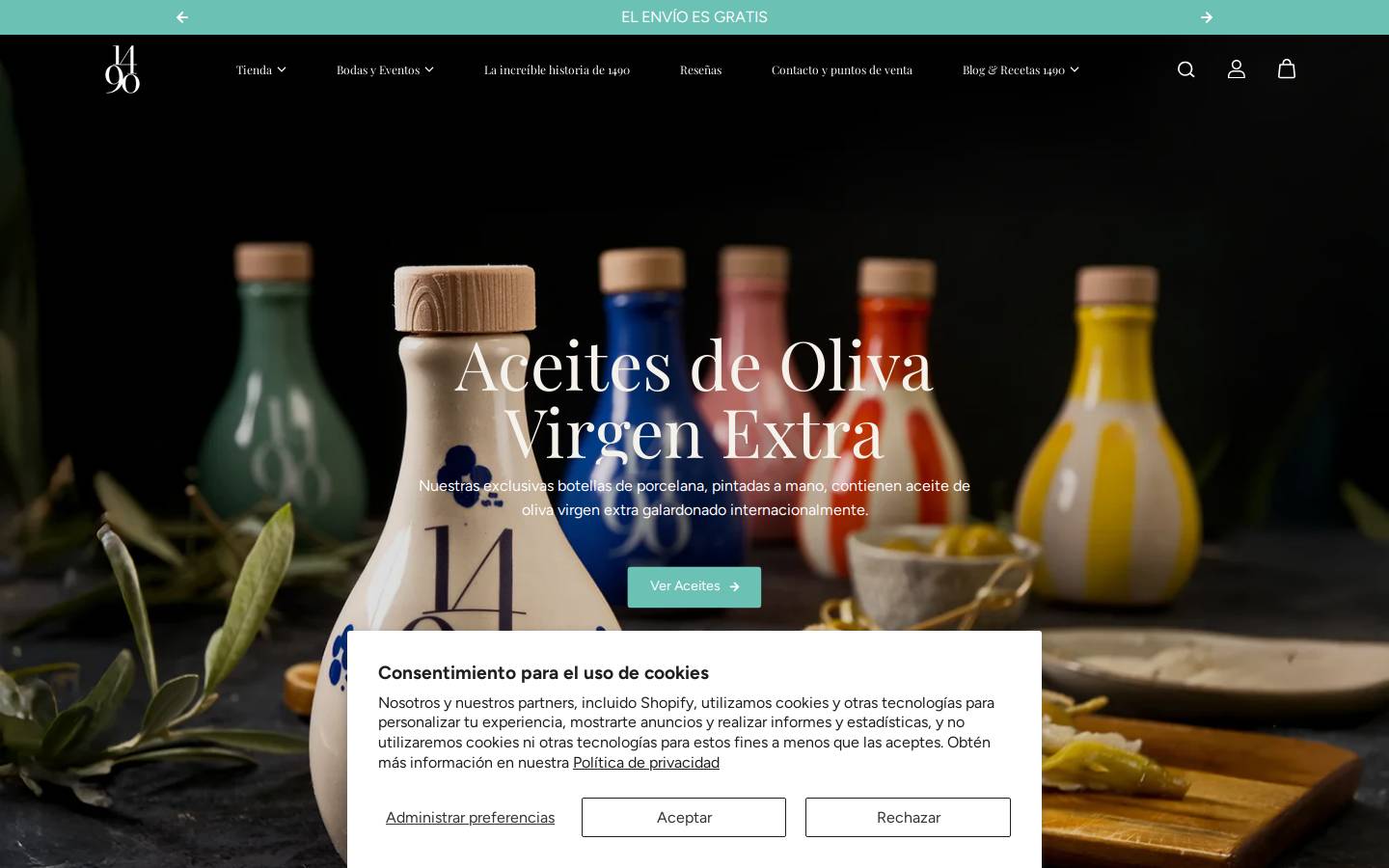 1490.store homepage screenshot