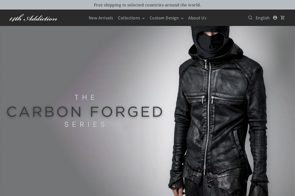 14th Addiction homepage screenshot