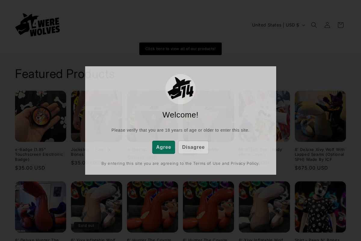 14werewolves homepage screenshot