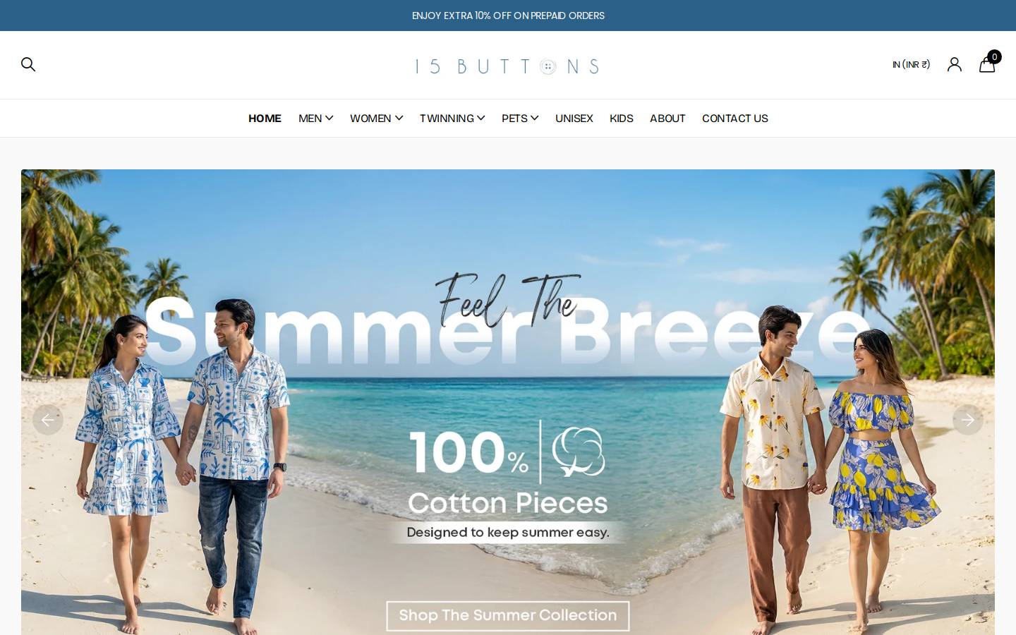 15buttons.in homepage screenshot