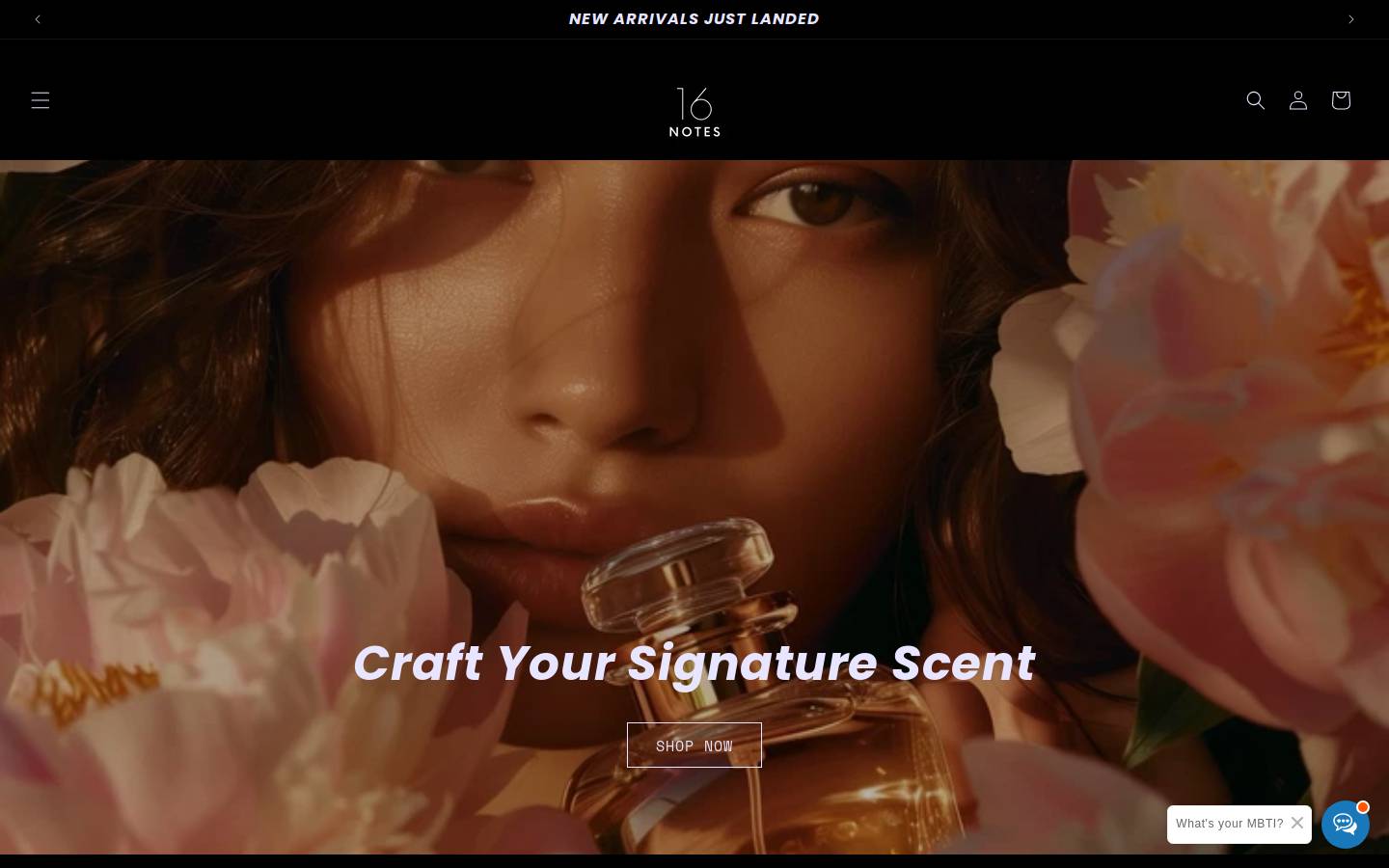 16notes.com homepage screenshot