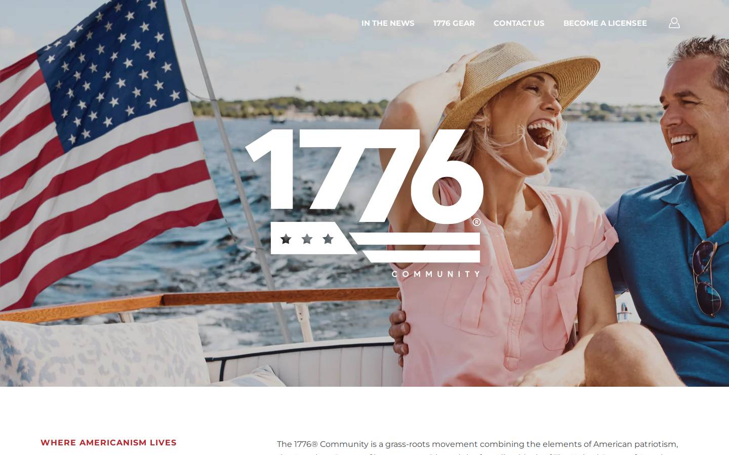 1776community.com homepage screenshot