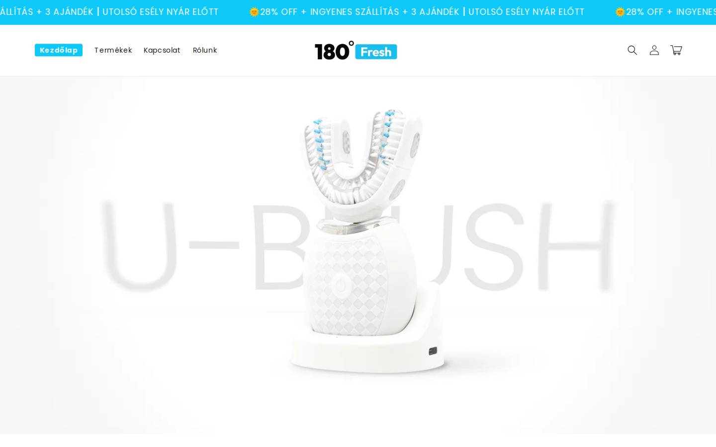 180fresh.com homepage screenshot