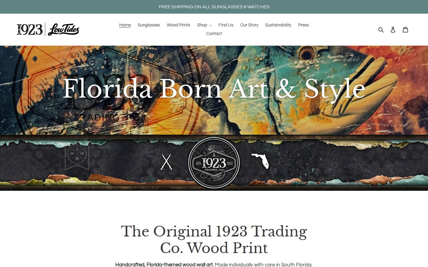 1923clothingco.com homepage screenshot