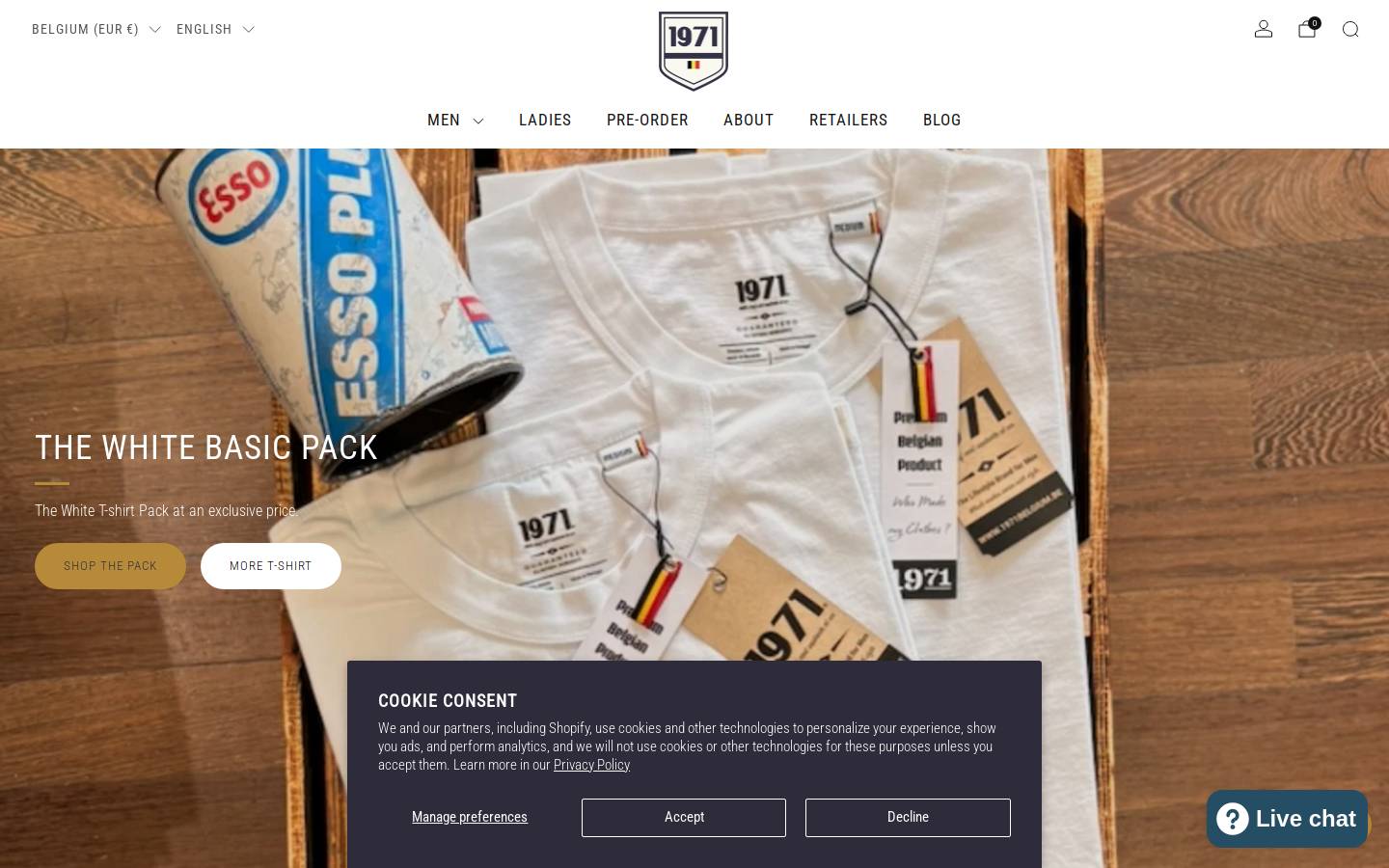 1971belgium.com homepage screenshot