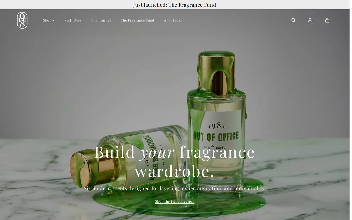 1981-fragrance.com homepage screenshot