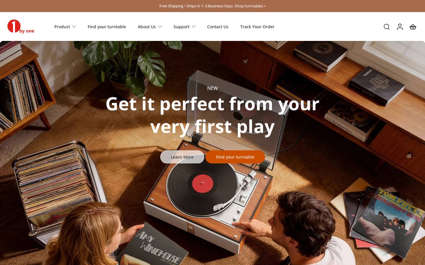 1byone homepage screenshot