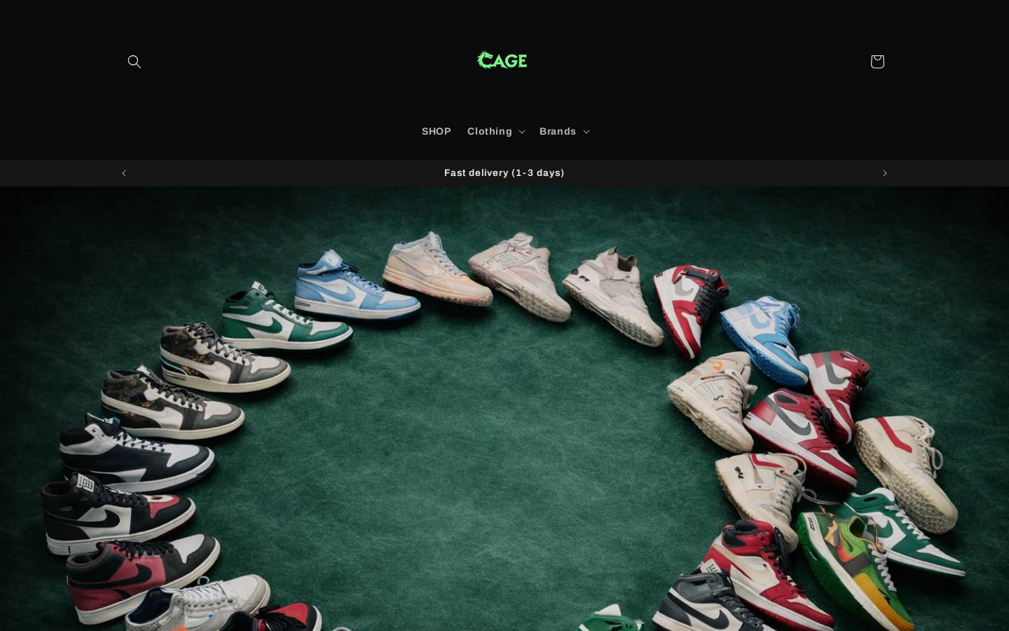 1cage.com homepage screenshot