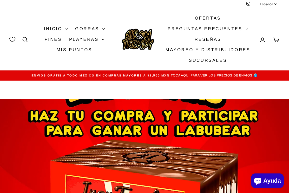 1Iron Trendy homepage screenshot