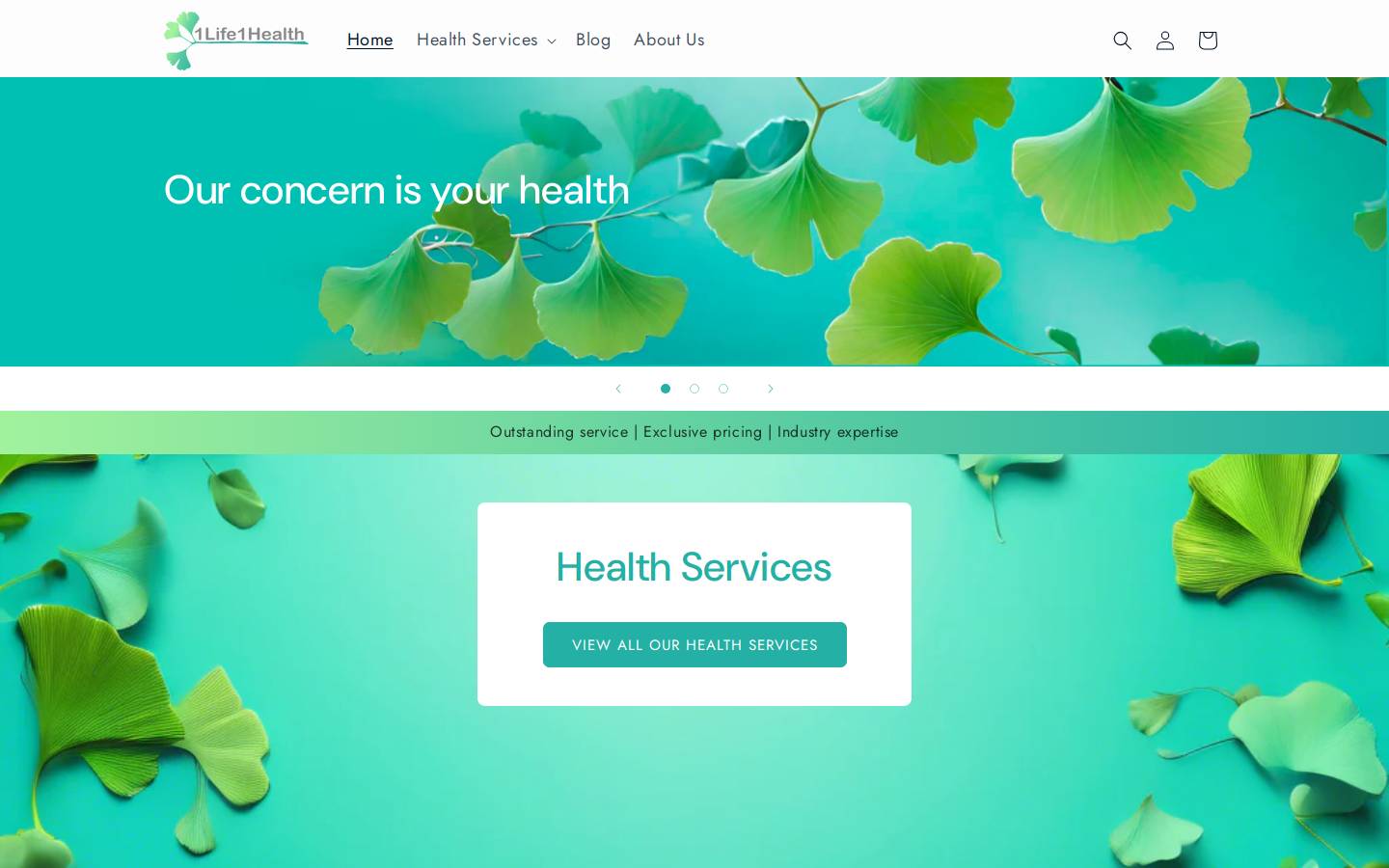 1life1health.com homepage screenshot