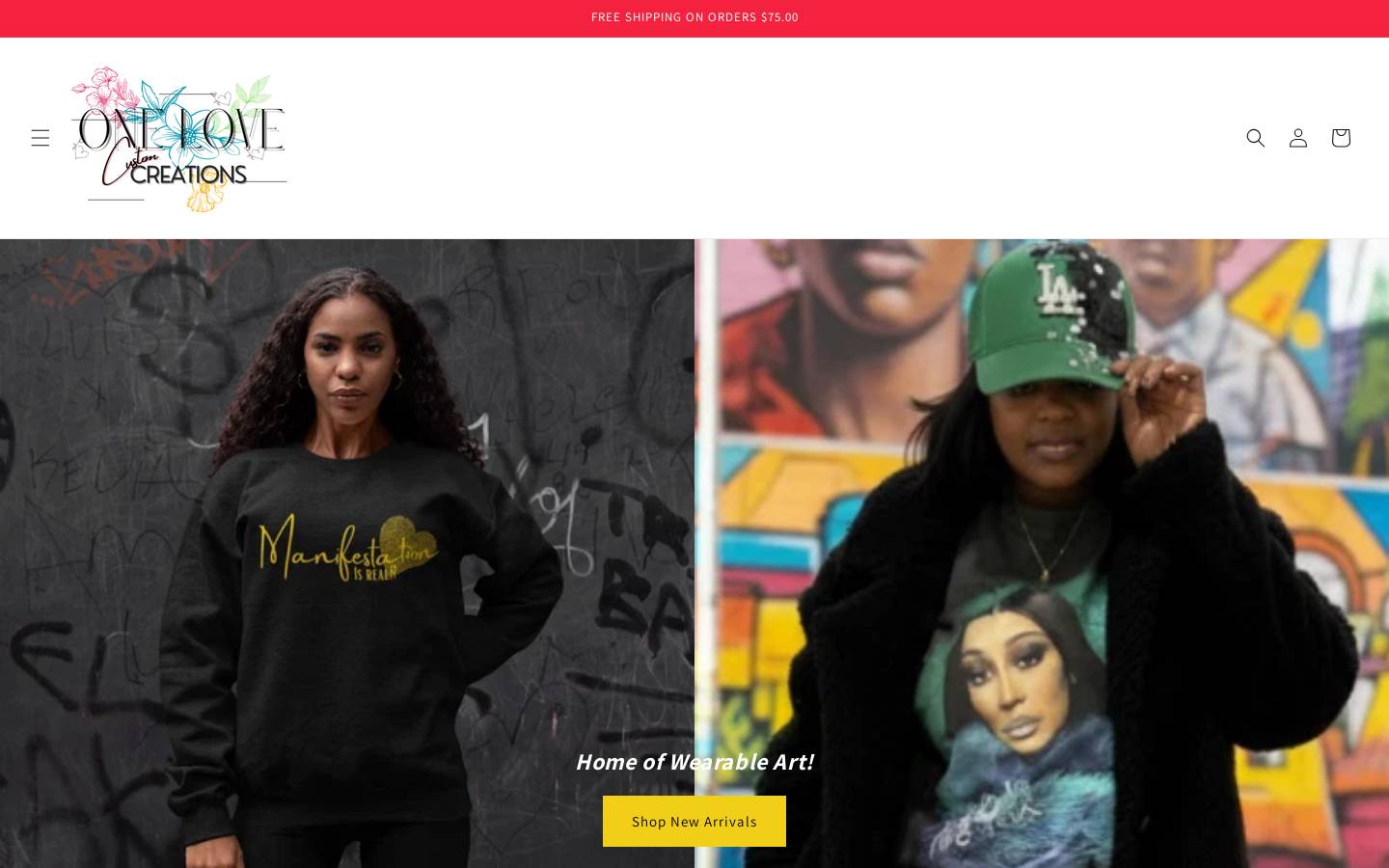 1lovecreations.net homepage screenshot