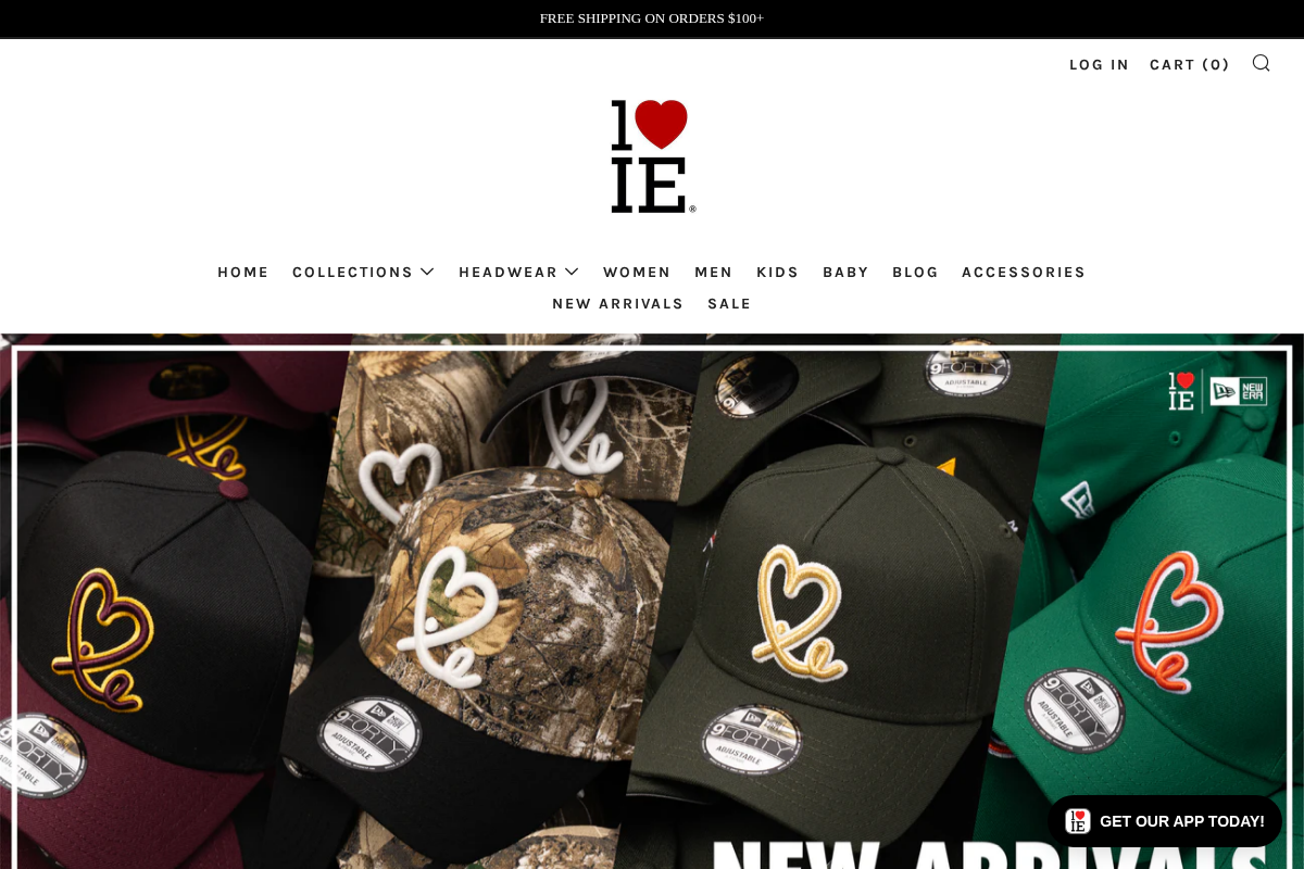 1LoveIE homepage screenshot