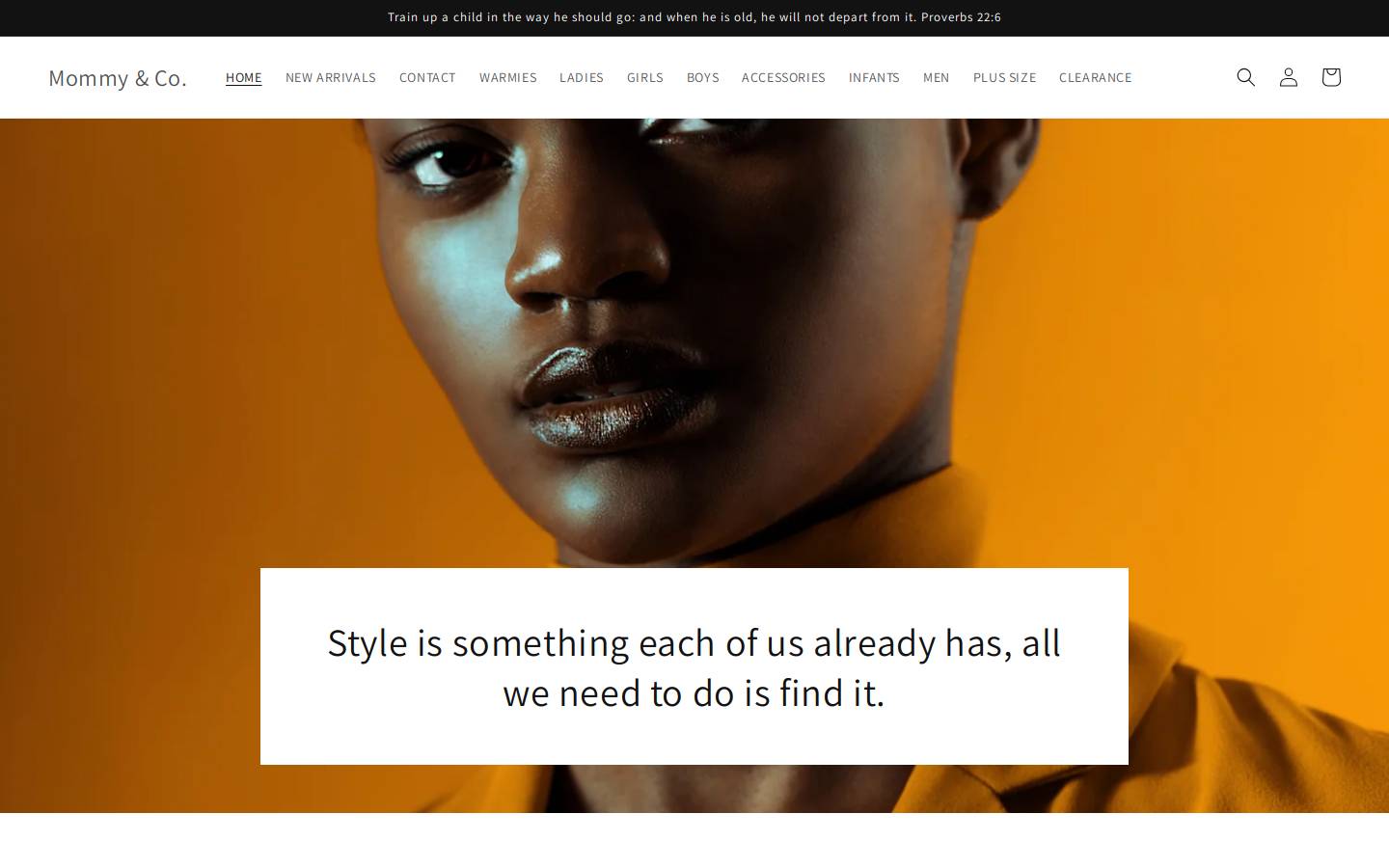 1mommyco.com homepage screenshot