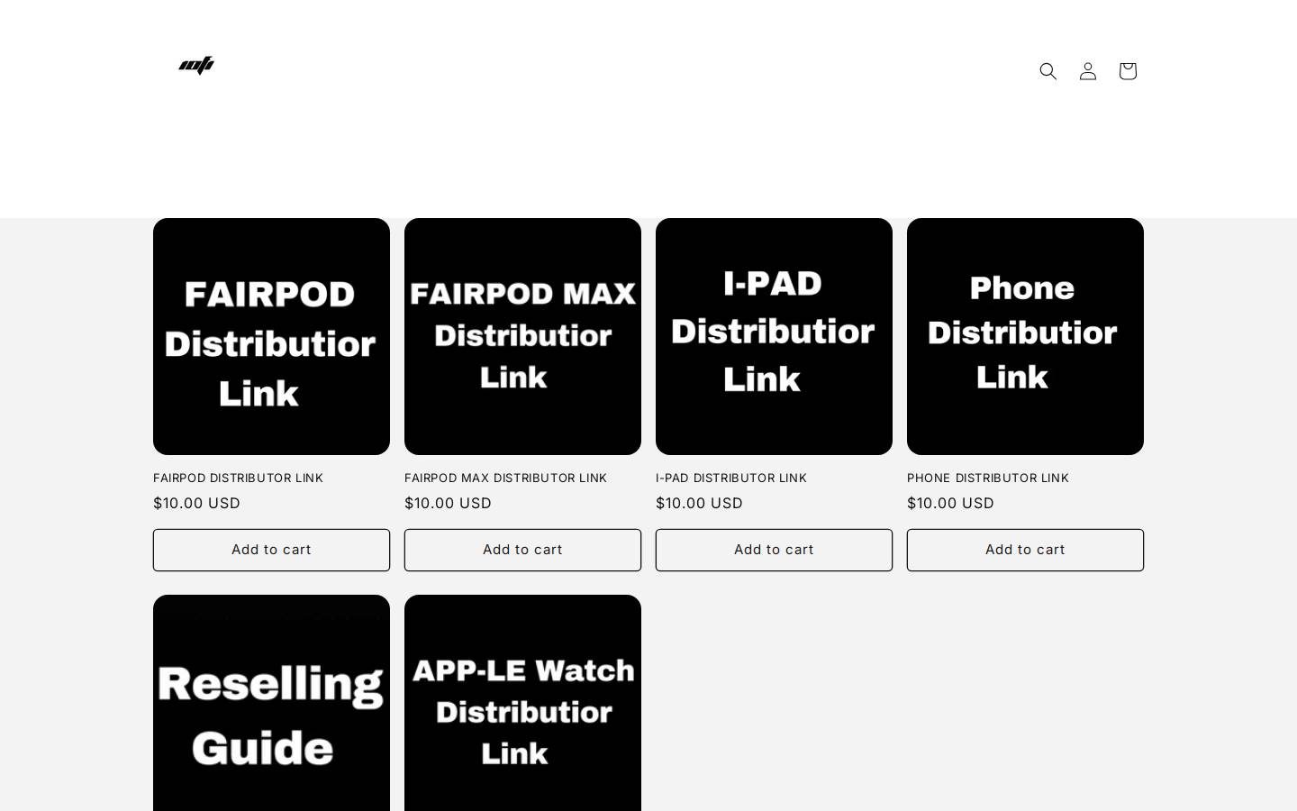 1of1resell.com homepage screenshot