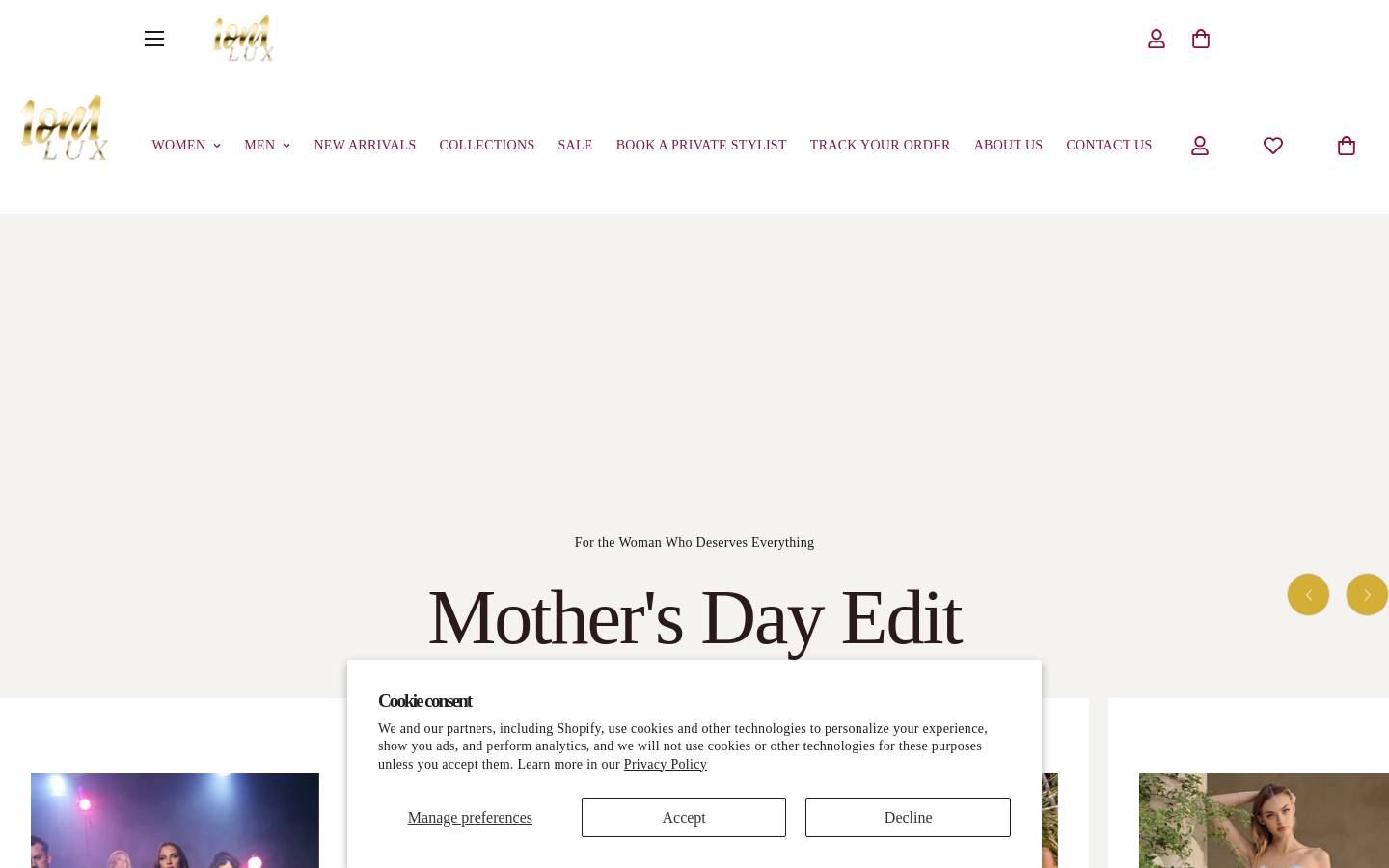 1on1luxlabel.com homepage screenshot
