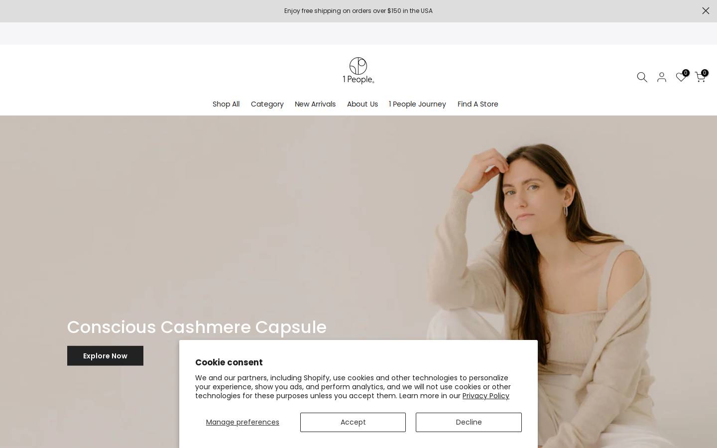 1 People homepage screenshot
