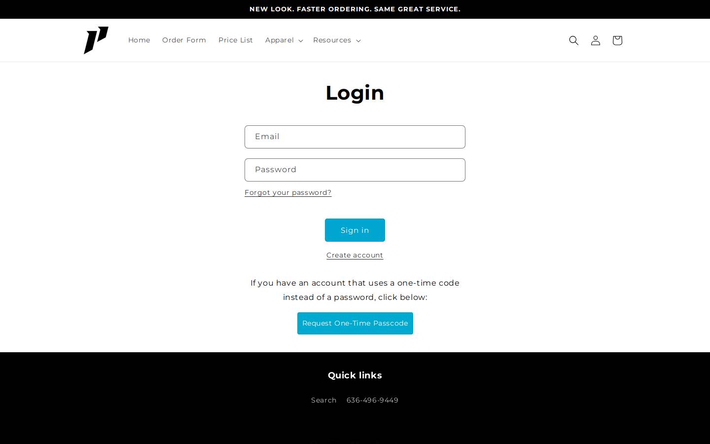 1pwholesale.com homepage screenshot