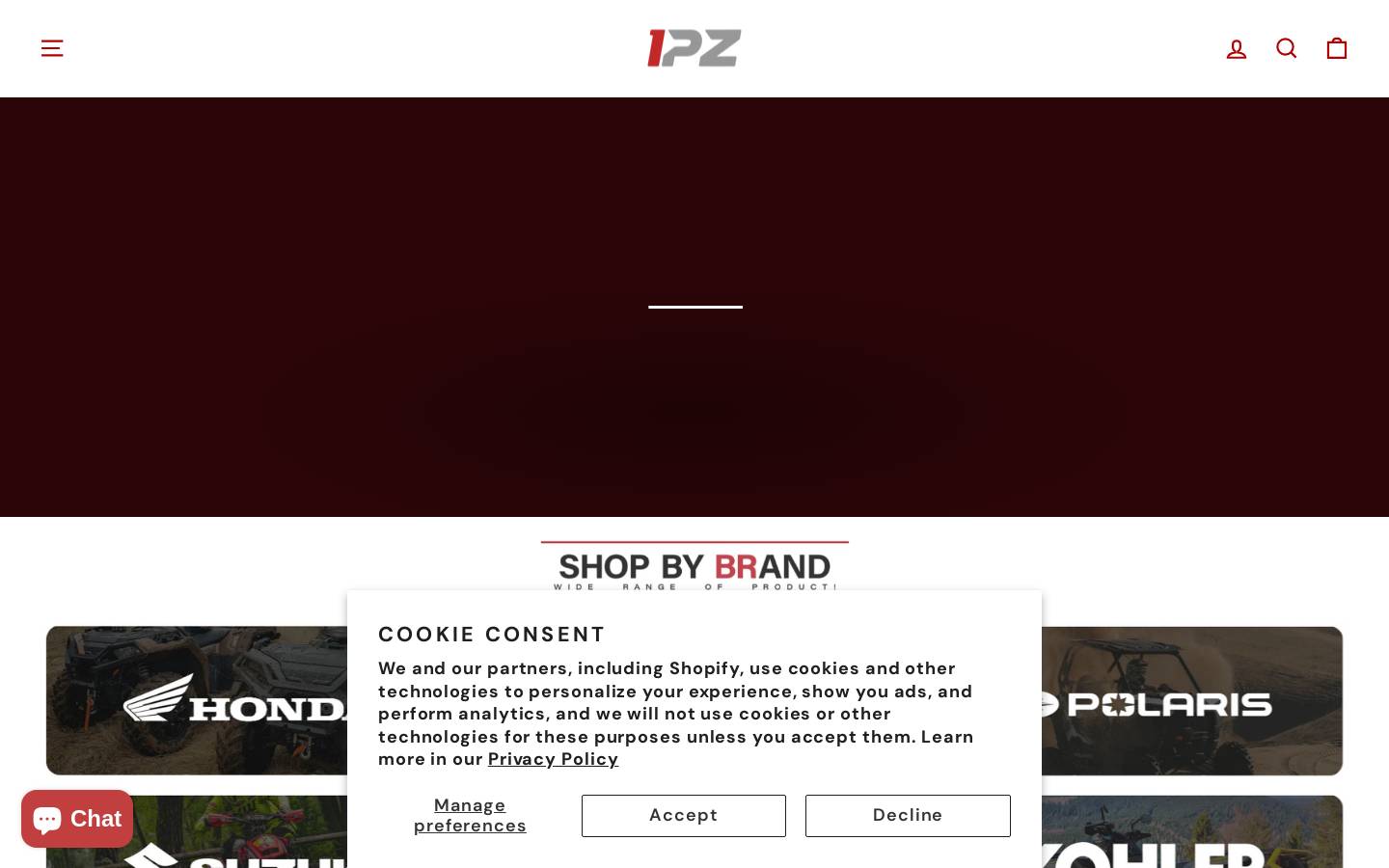 1pzusa.com homepage screenshot