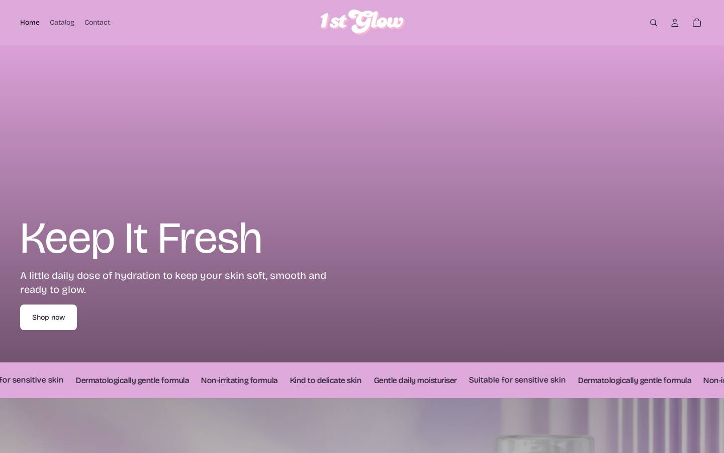 1stglow.com homepage screenshot