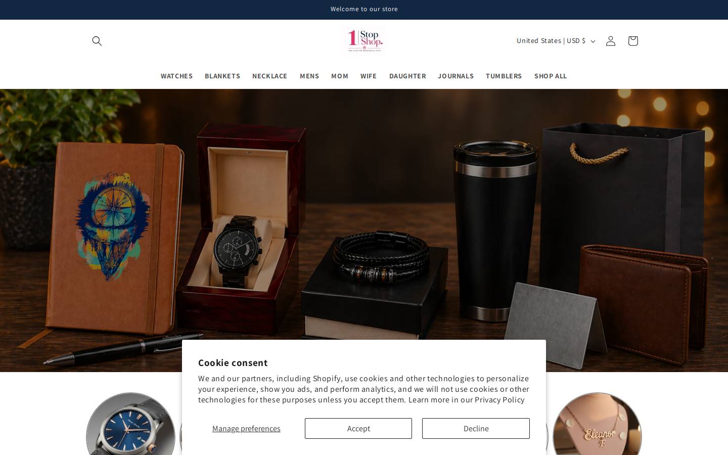 1stopshopn.com homepage screenshot