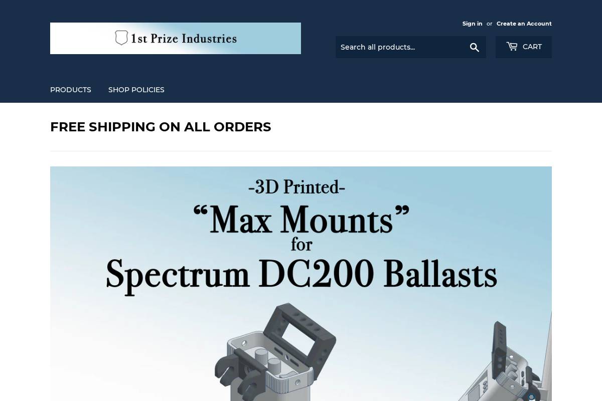 1stprizeindustries.com homepage screenshot
