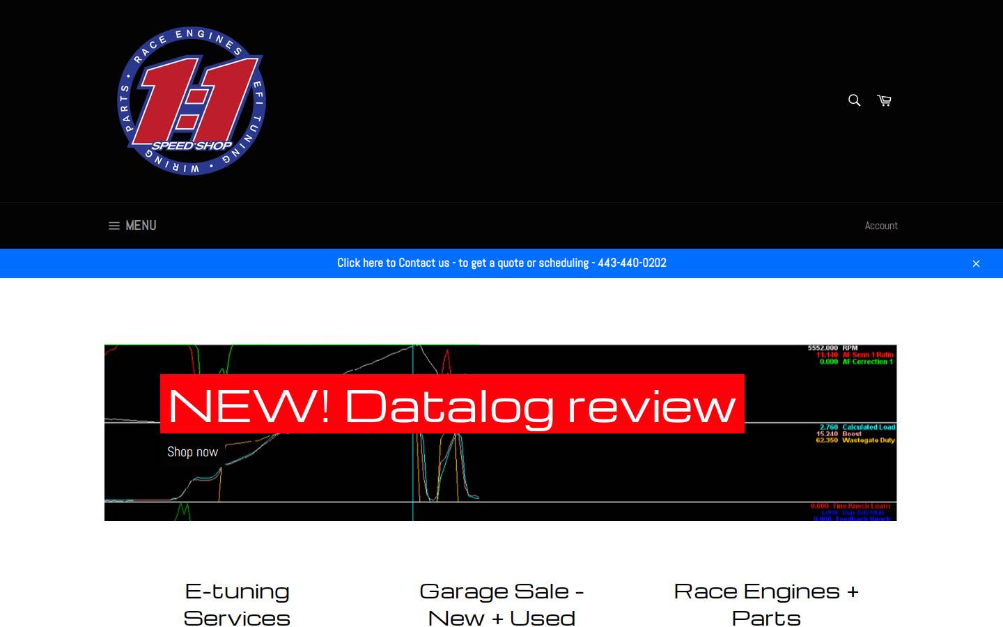 1to1tuning.co homepage screenshot