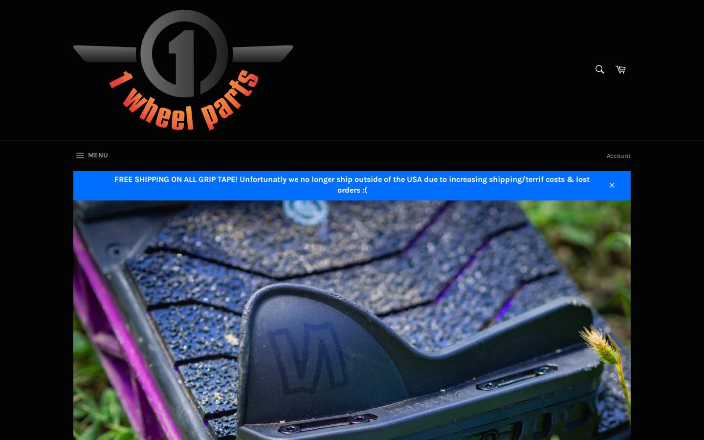 1wheelparts.com homepage screenshot