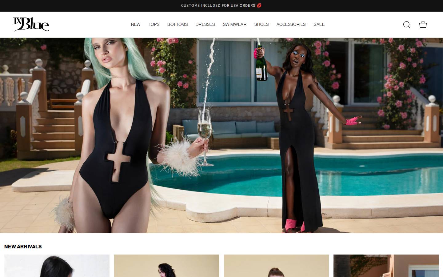 1xblue.com homepage screenshot