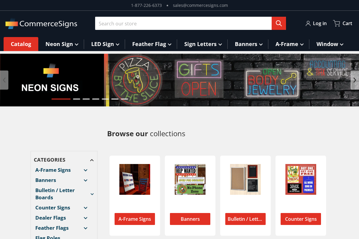2000signs.com homepage screenshot
