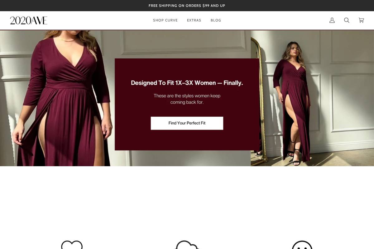 2020ave homepage screenshot