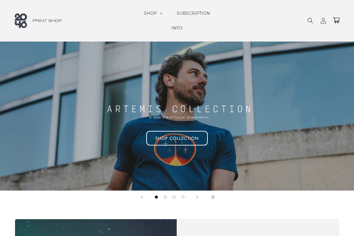 2046printshop.com homepage screenshot
