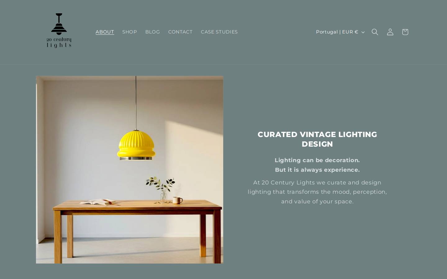 20centurylights.com homepage screenshot