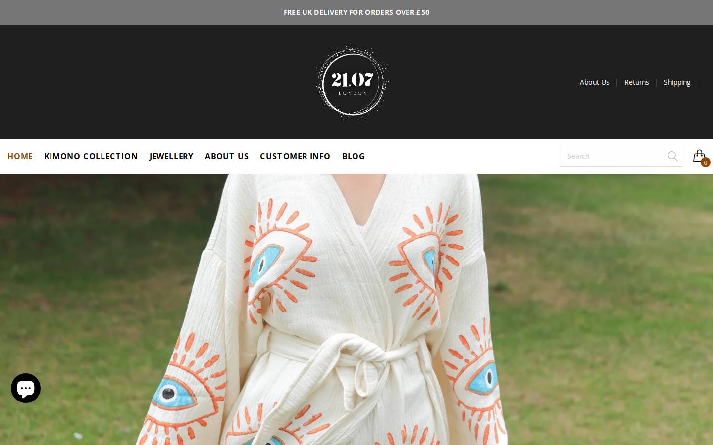 2107london.com homepage screenshot