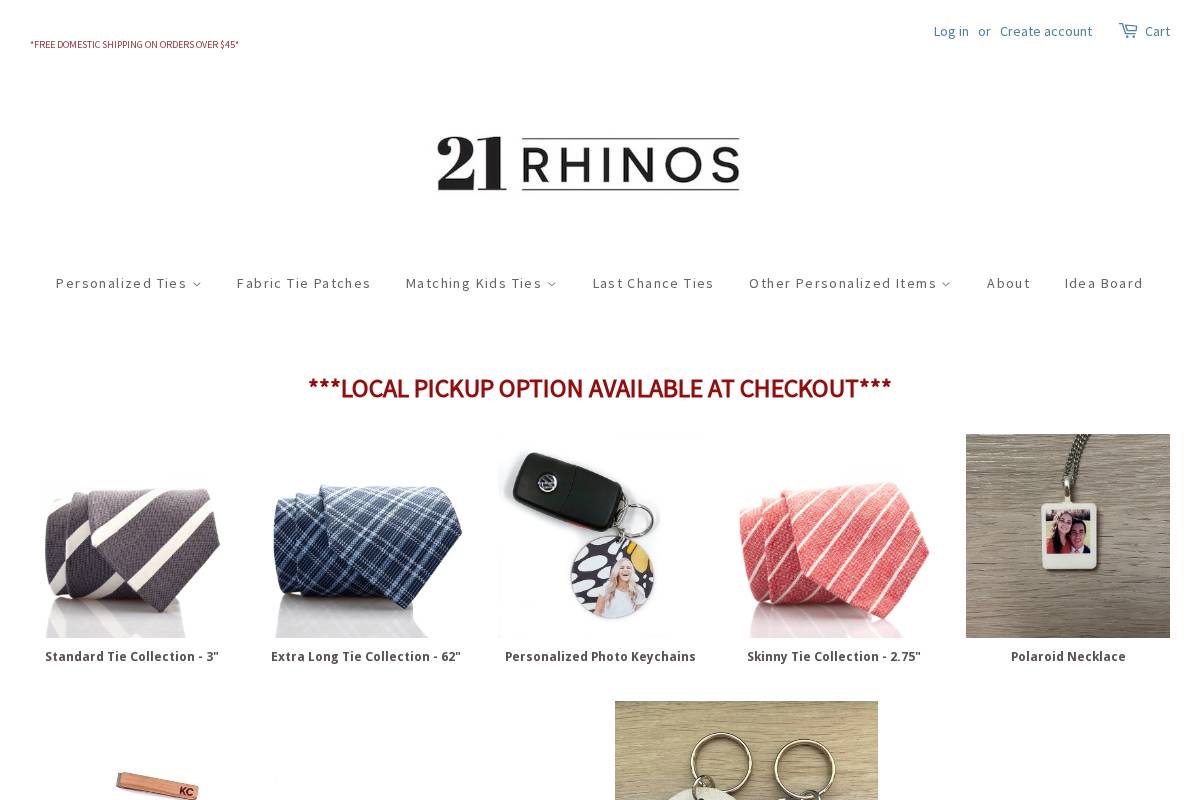 21rhinos.com homepage screenshot