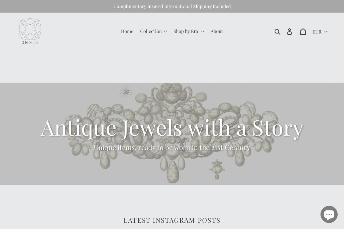 21stfinds.com homepage screenshot