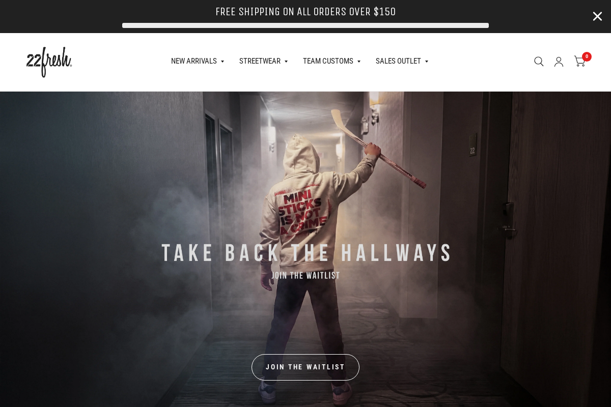 22fresh.com homepage screenshot