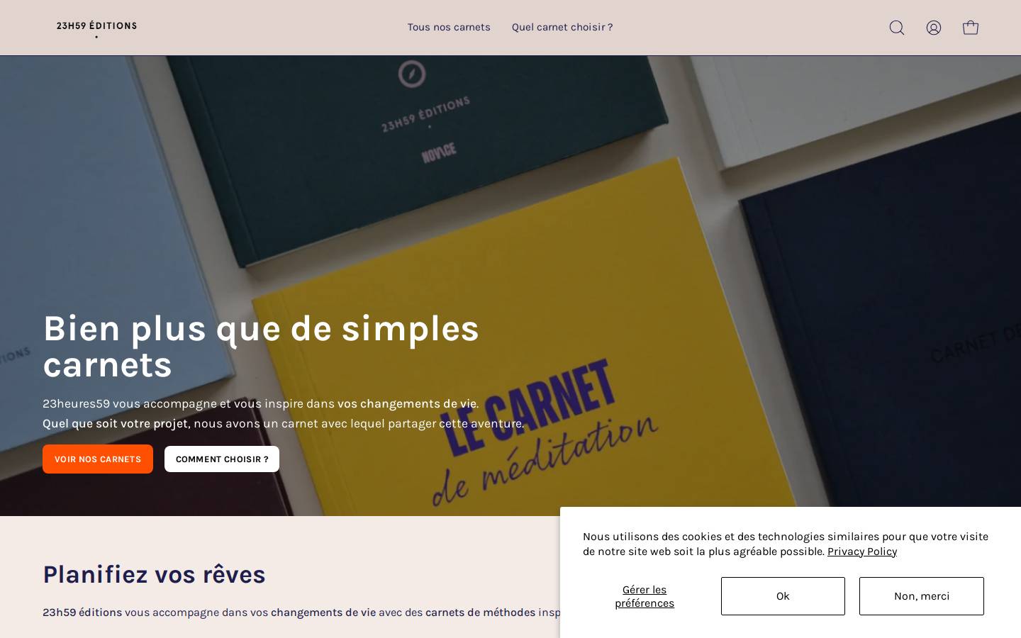 23heures59editions.com homepage screenshot