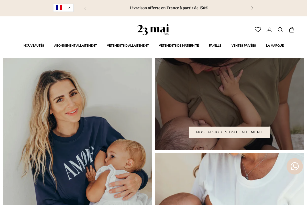 23 Mai Paris homepage screenshot