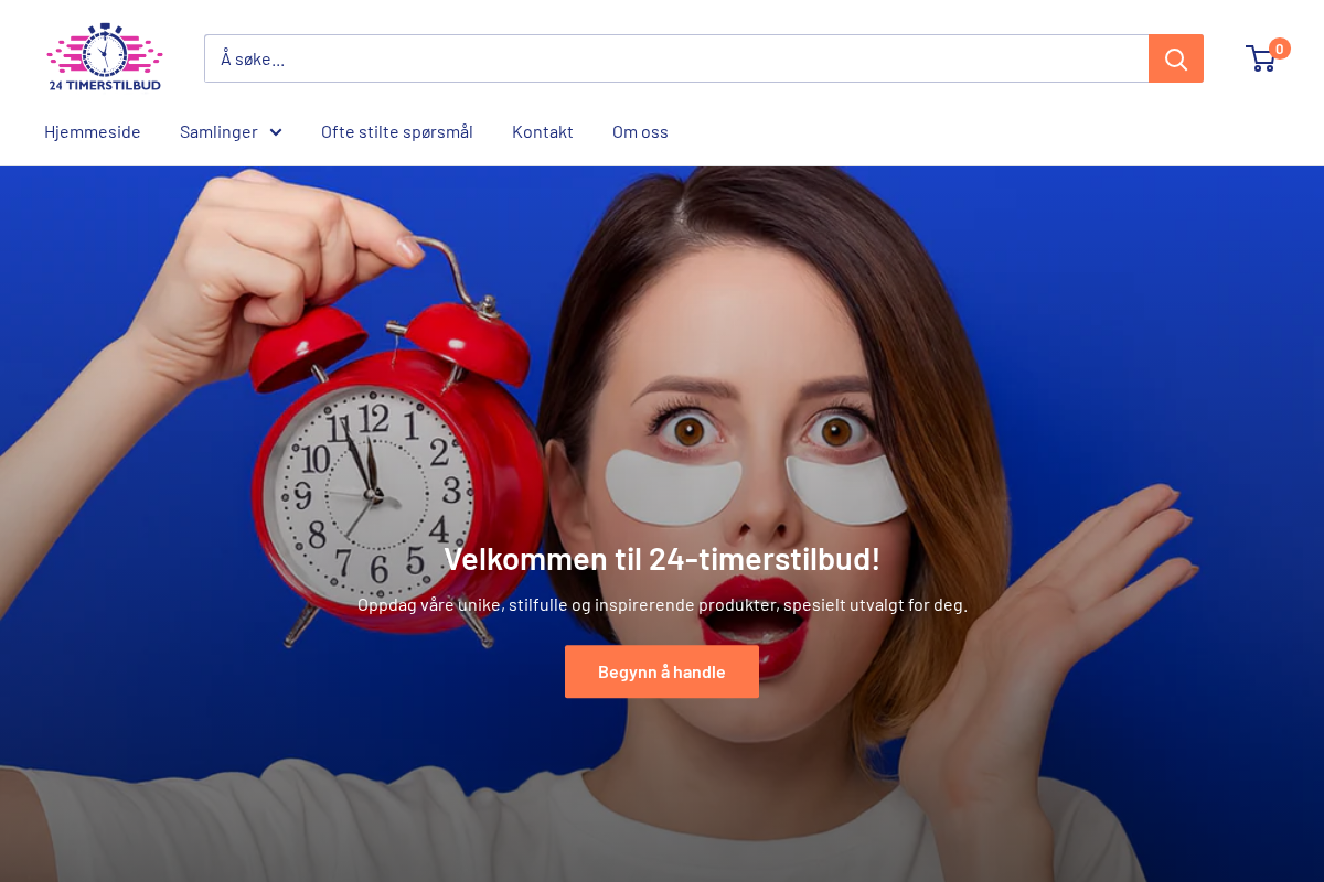 24 Timerstilbud No homepage screenshot