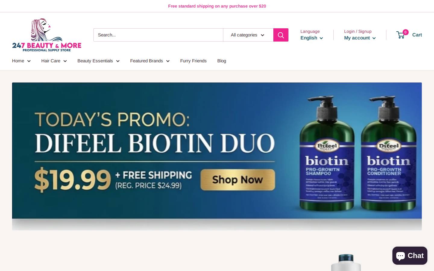 247beauty.us homepage screenshot