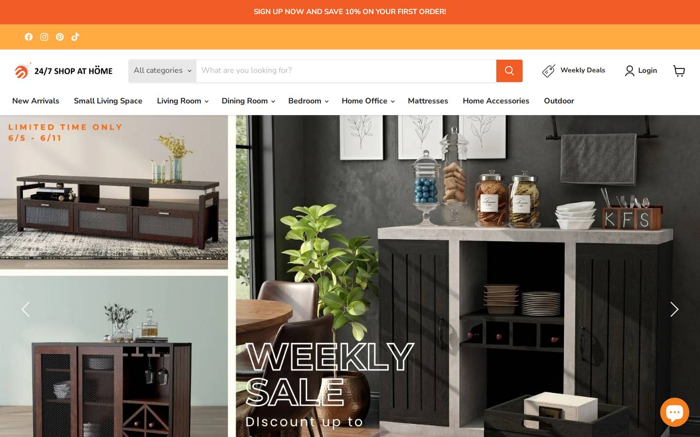 247shopathome.com homepage screenshot