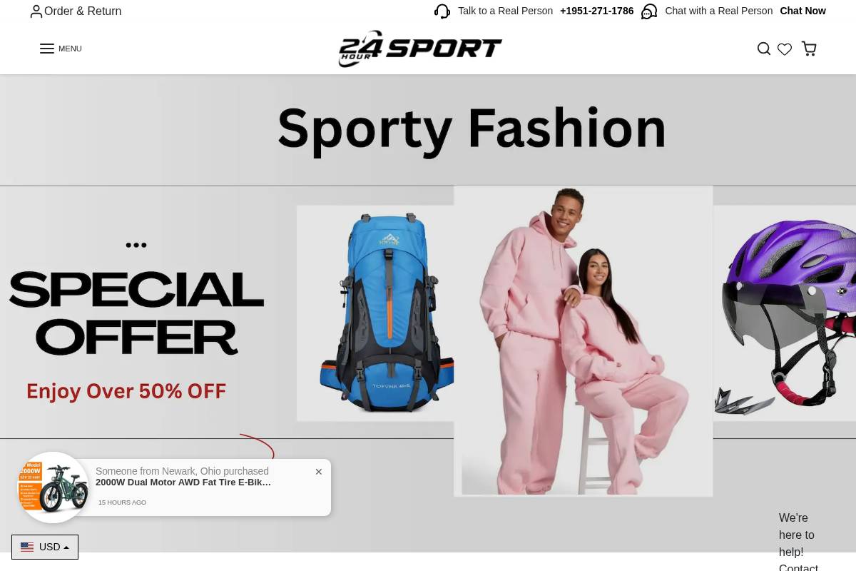 24hoursport homepage screenshot